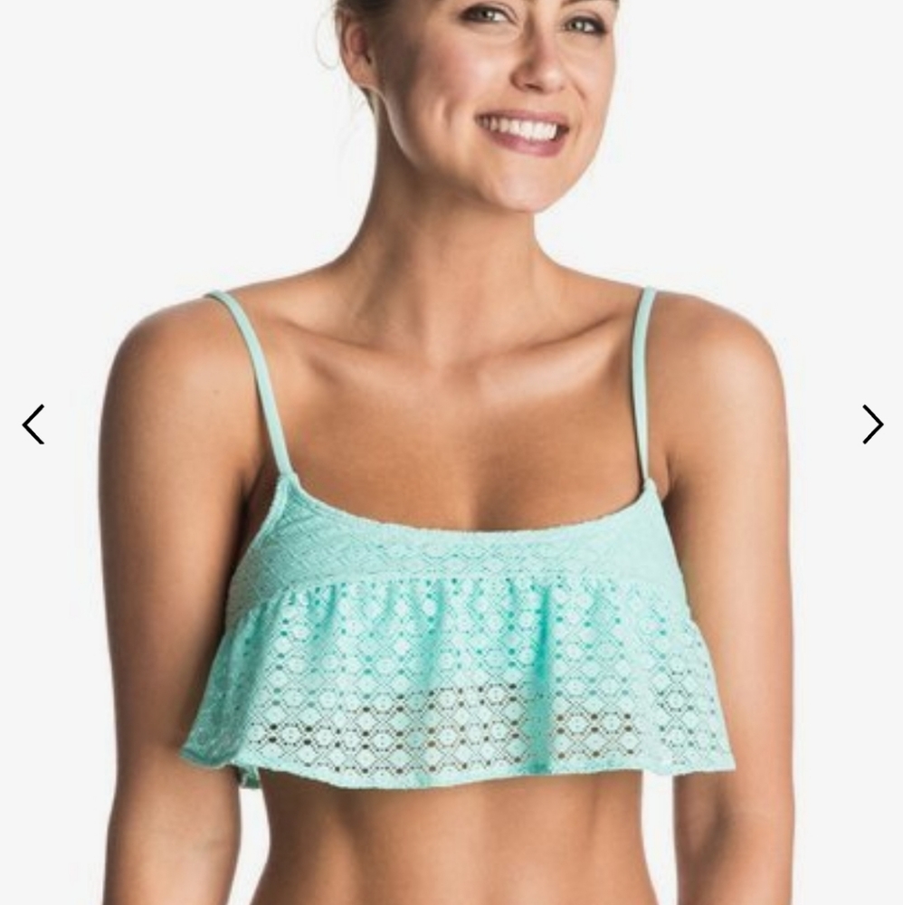 NWT Roxy Dotted Crochet Bikini Set - Picture 4 of 7